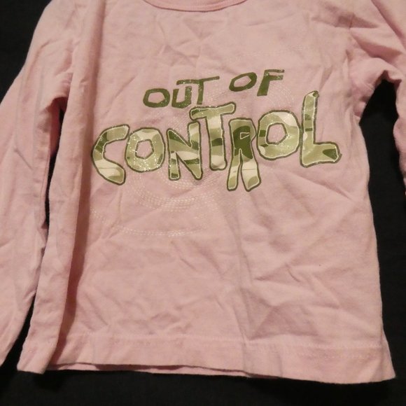 GENERATIONS | size 4 | Pink Out Of Control Print / Design Long Sleeve Top | GUC - Picture 7 of 16